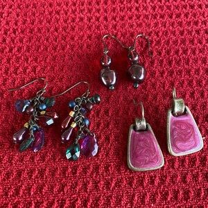 Variety of Earrings, 3 pairs